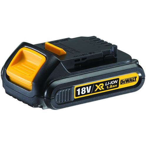DeWalt DCB181-XJ 18V XR Lithium-Ion 1.5Ah Battery, Yellow/Black